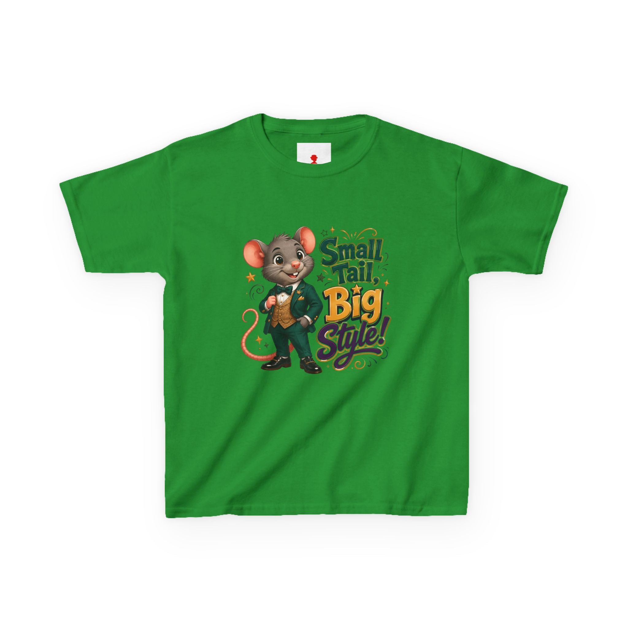 Kids T-Shirt — “Small Tail, Big Style!” Cartoon Mouse Graphic Tee