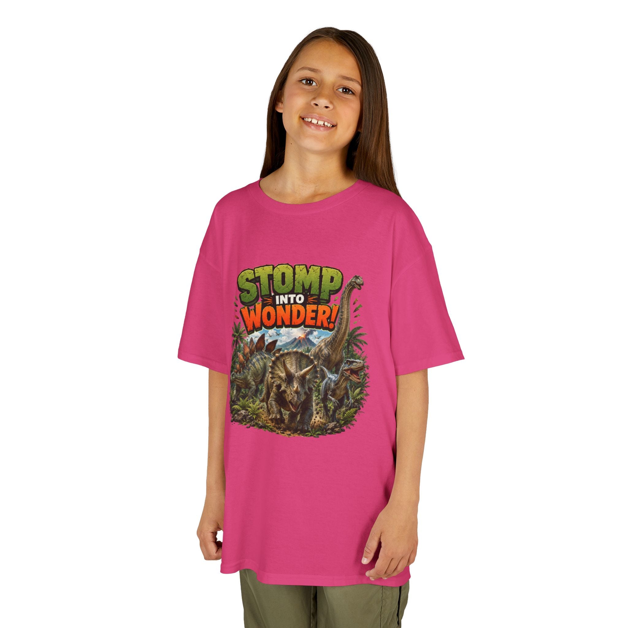 Kids T-Shirt - "Stomp Into Wonder" Dinosaur Graphic Tee