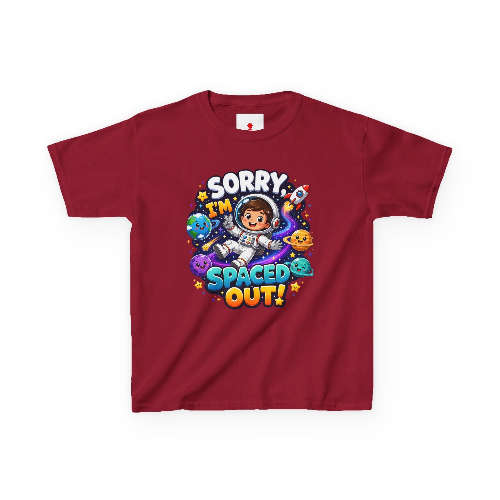 Spaced Out Kids T-Shirt — "Sorry I'm Spaced Out!" Cute Space Astronaut Tee