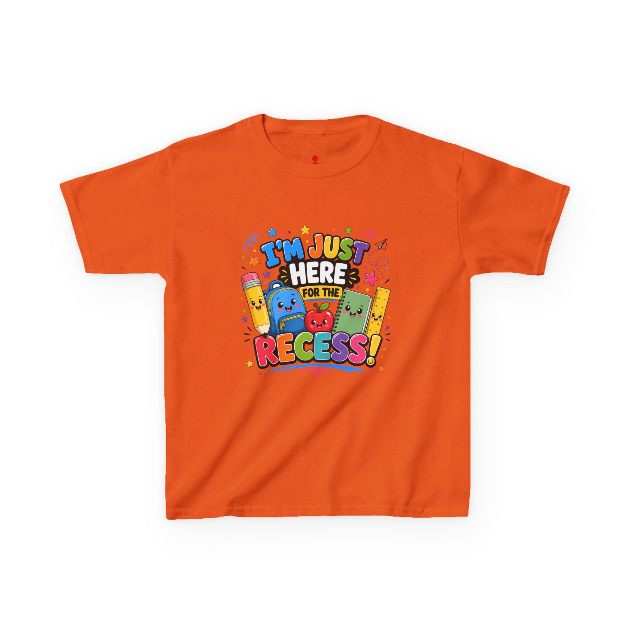 I'm Just Here for Recess Kids T-Shirt | Playful School Graphic Tee