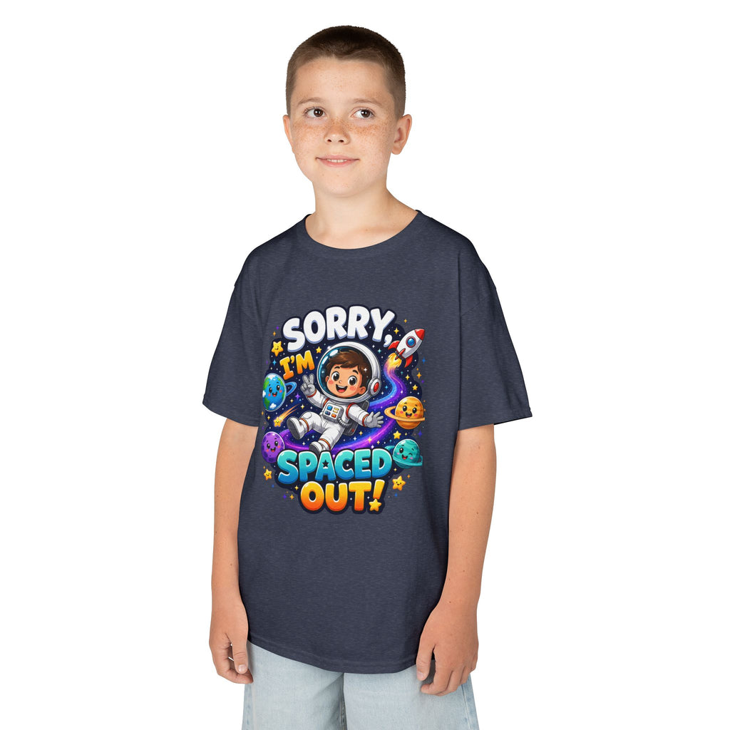 Spaced Out Kids T-Shirt — "Sorry I'm Spaced Out!" Cute Space Astronaut Tee