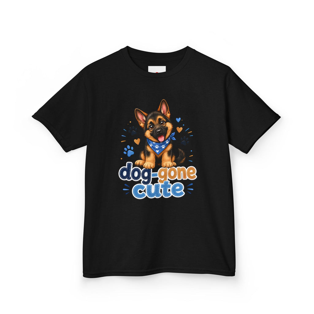 Kids Tee — "Dog-Gone Cute" Puppy Graphic T-Shirt