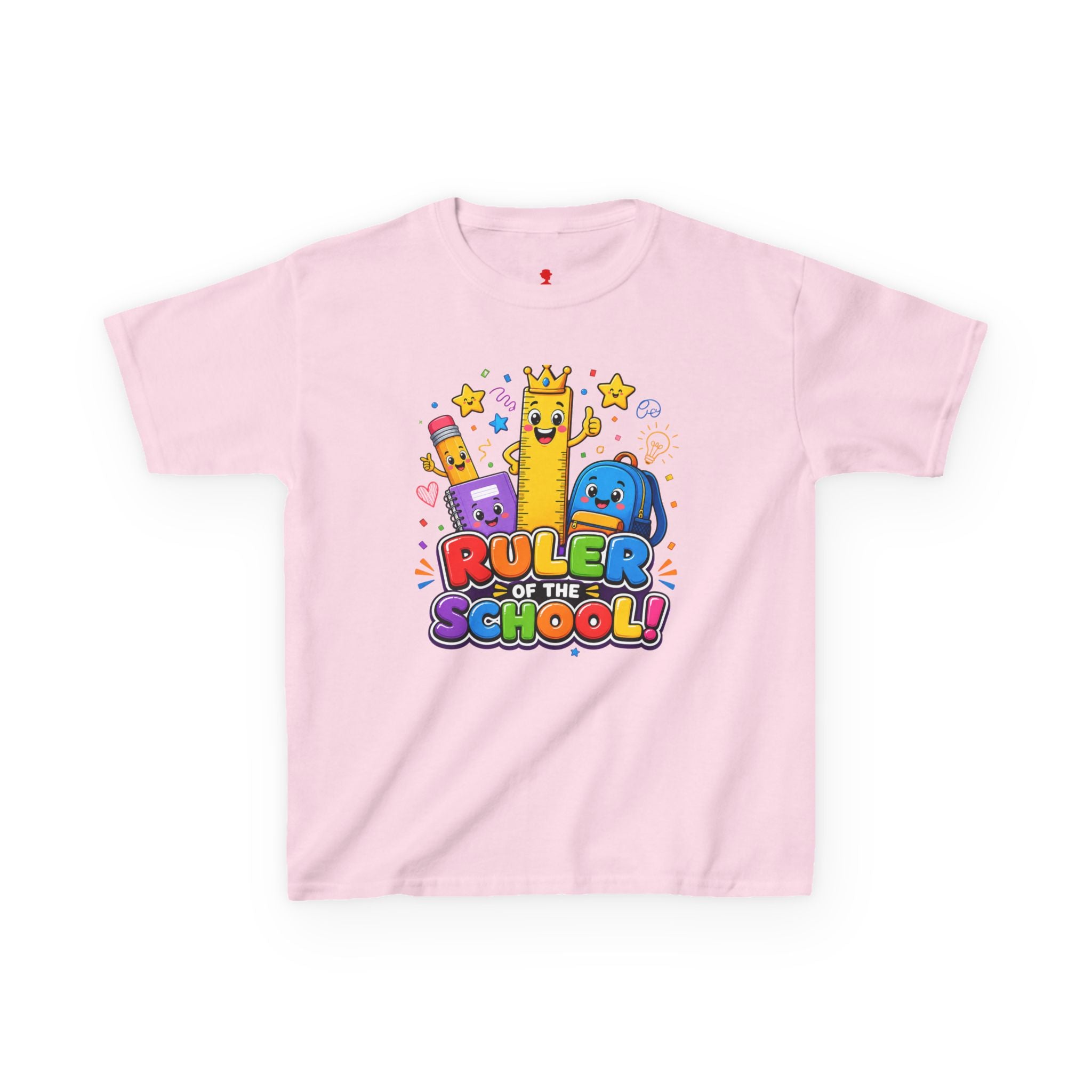 Ruler of the School kids T-Shirt | Cute School Supplies Graphic