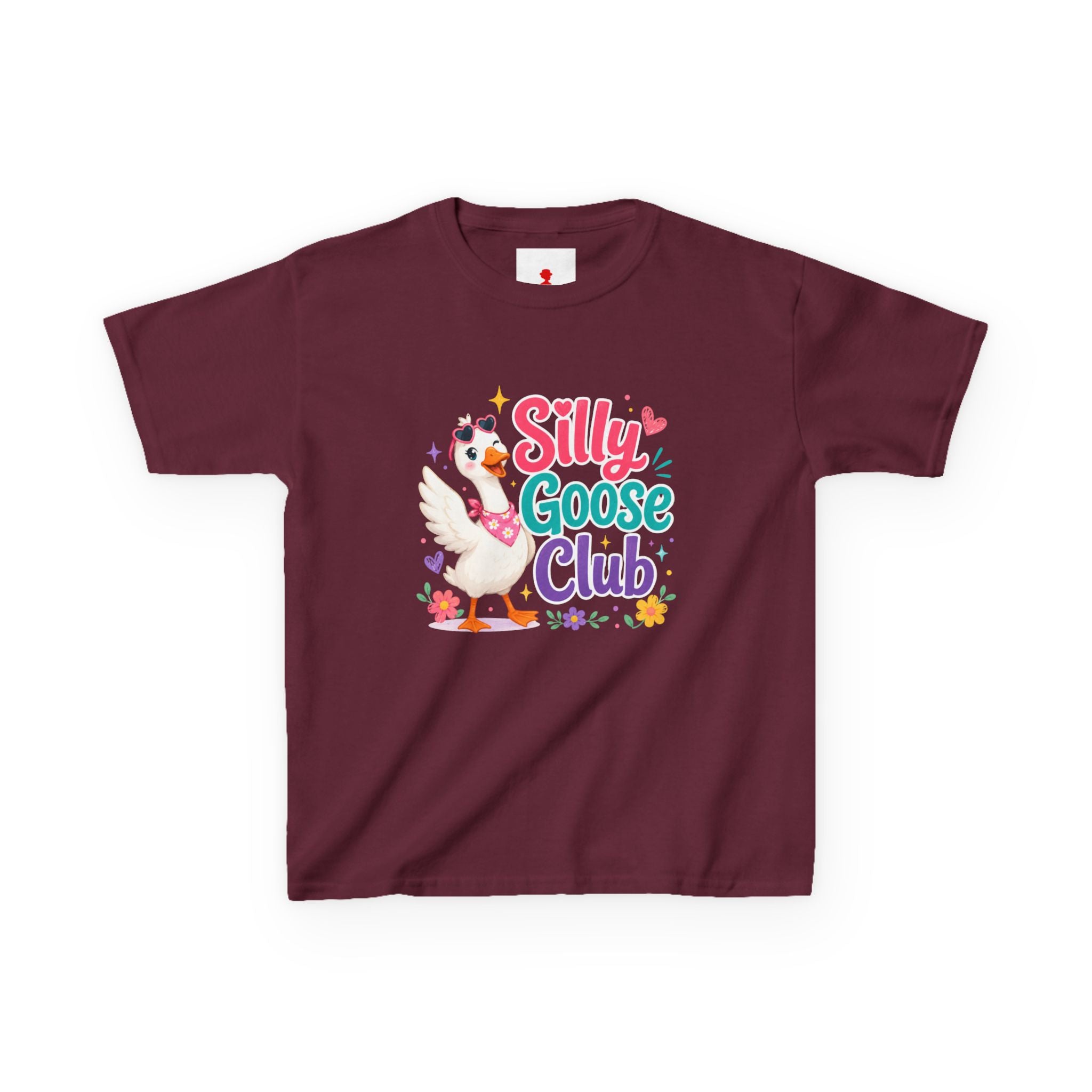 Kids T-Shirt — "Silly Goose Club" Cute Cartoon Goose Tee for Toddlers & Preschoolers