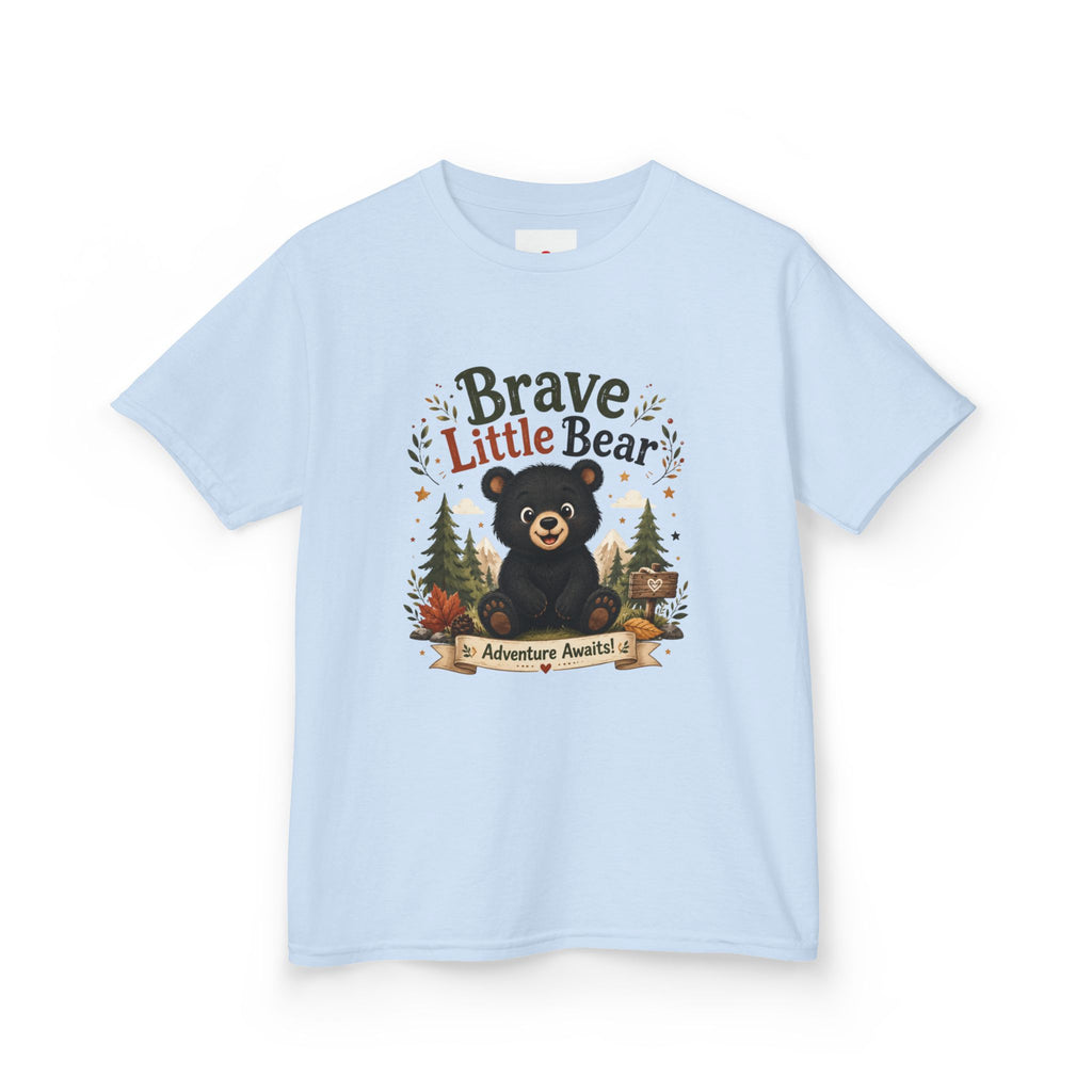 Kids Tee — "Brave Little Bear" Adventure Graphic Shirt