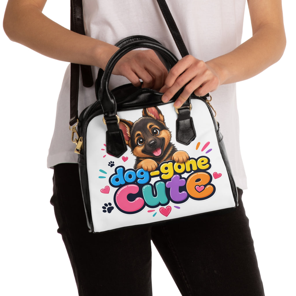 Dog-Gone Cute Shoulder Handbag — Adorable German Shepherd Puppy Purse