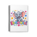 Ele-fun-tastic! Cute Elephant Spiral Notebook — Ruled Journal for Kids
