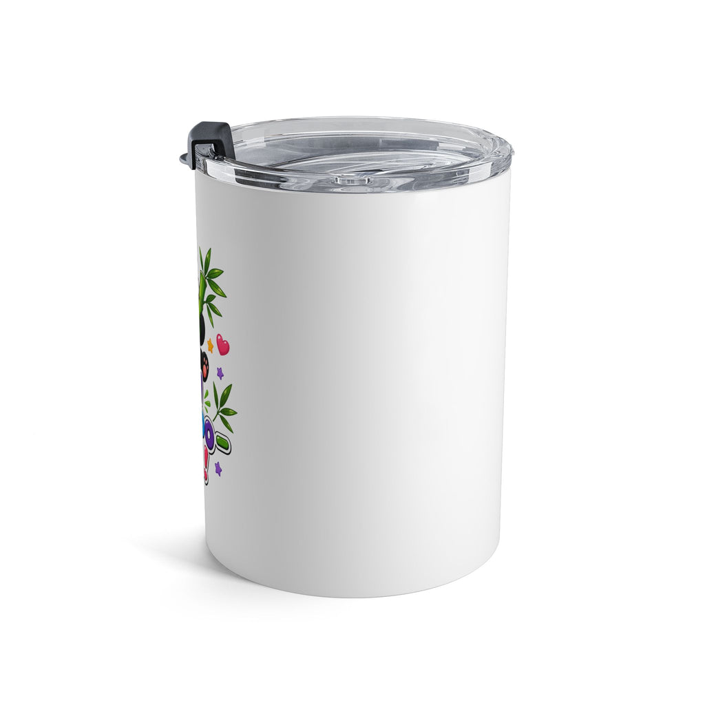 10oz Panda Tumbler - 'Stay Bamboo-tiful' Cute Gift for Kids & Animal Lovers