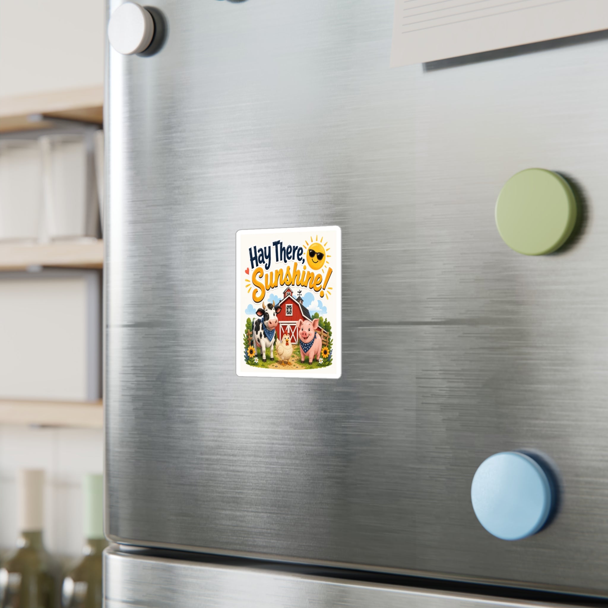 Hay There Sunshine! Farm Animal Vinyl Sticker
