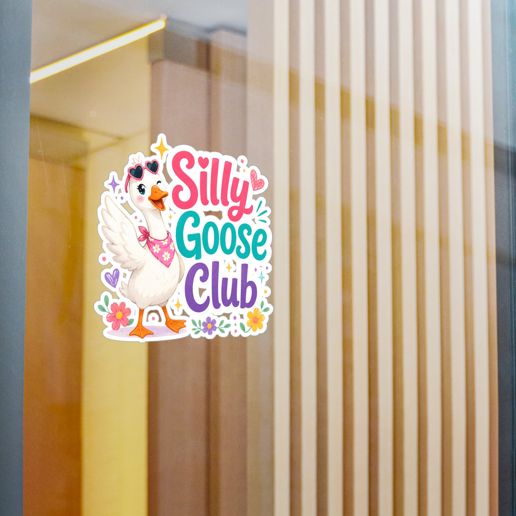 Silly Goose Club Vinyl Sticker — Cute Kiss-Cut Decal for Laptops, Water Bottles & Kids’ Gifts