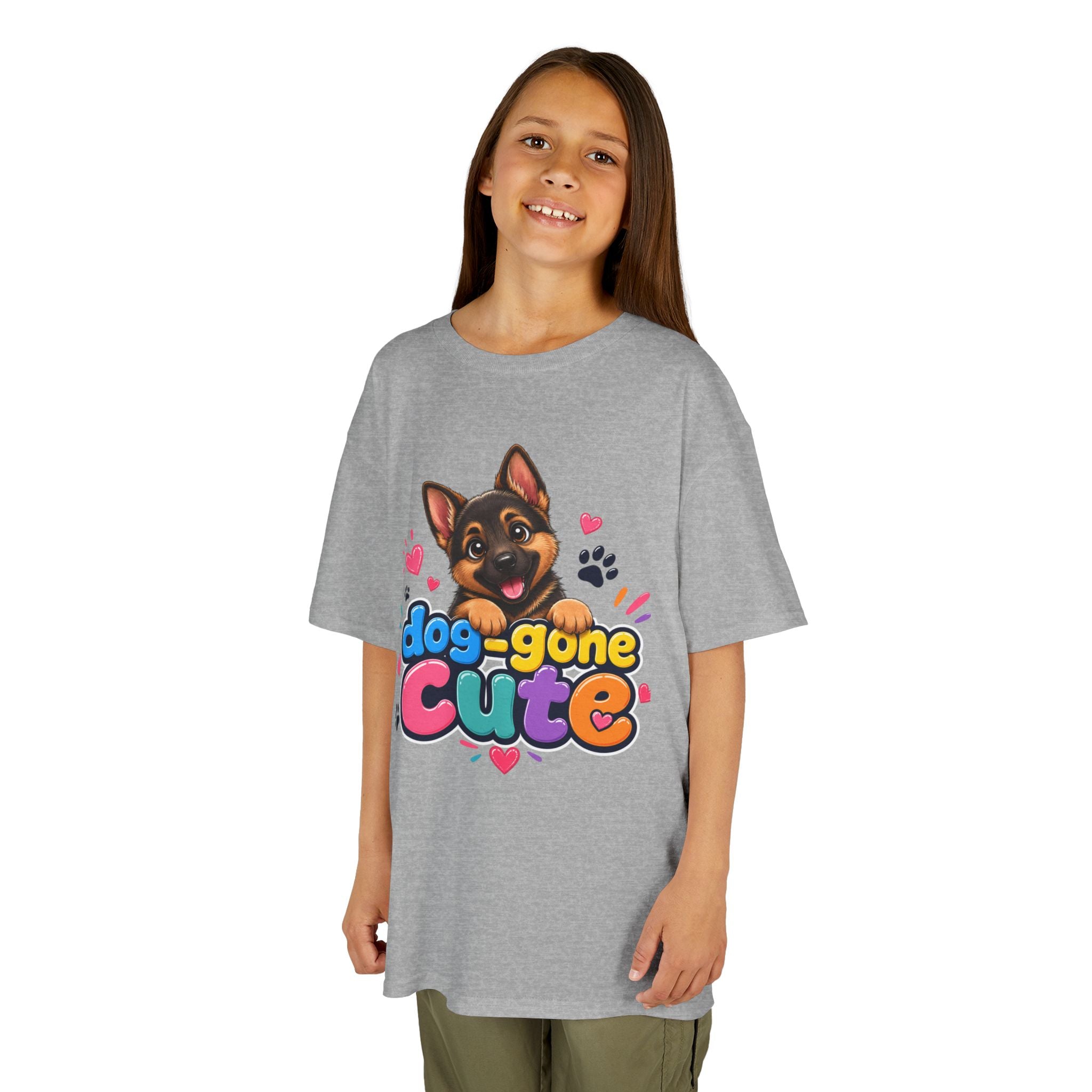 Kids T-Shirt — "Dog-Gone Cute" German Shepherd Puppy Tee
