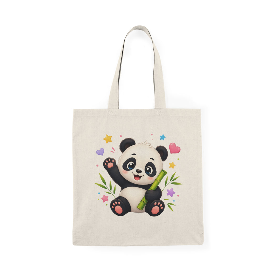 Cute Panda Tote Bag – Adorable Bamboo Baby Panda Canvas Tote for Kids & Animal Lovers