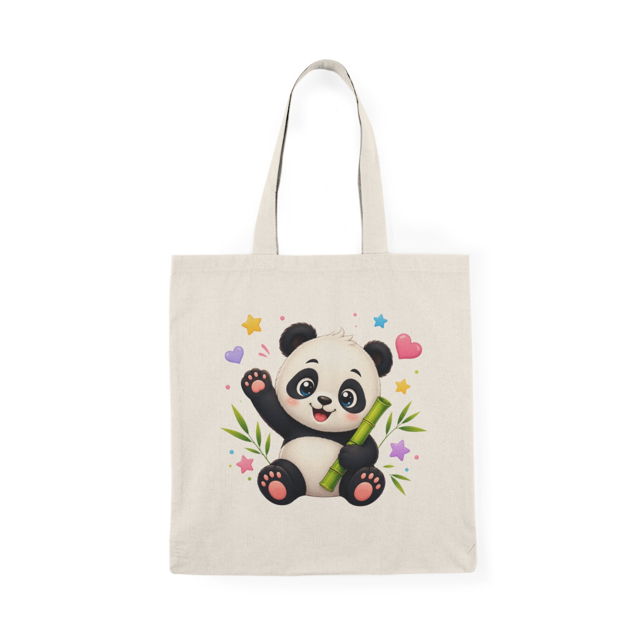 Cute Panda Tote Bag – Adorable Bamboo Baby Panda Canvas Tote for Kids & Animal Lovers