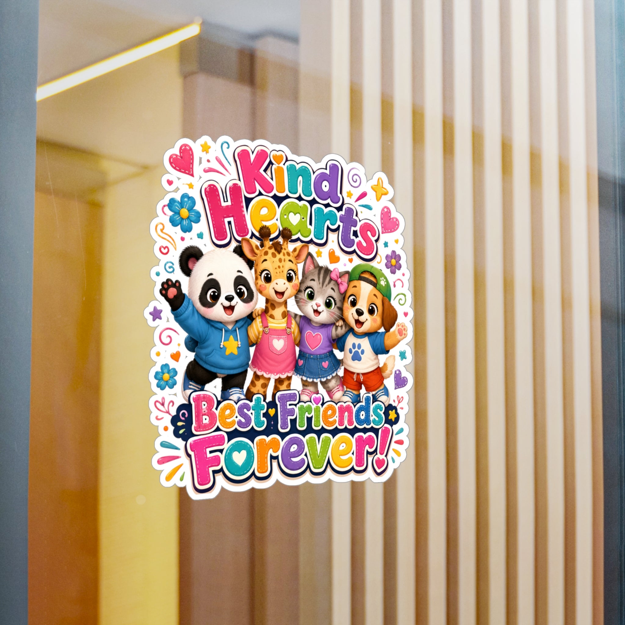 Kind Hearts Best Friends Forever Sticker