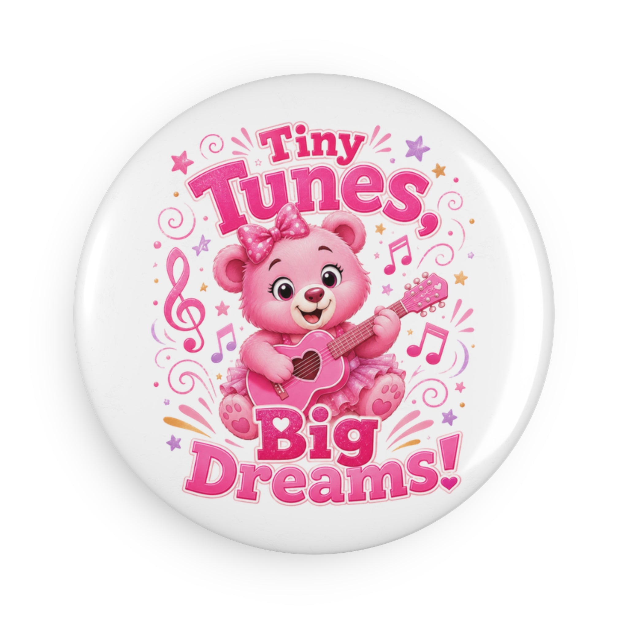 Tiny Blues Button Magnet, Round (1 & 10 pcs)