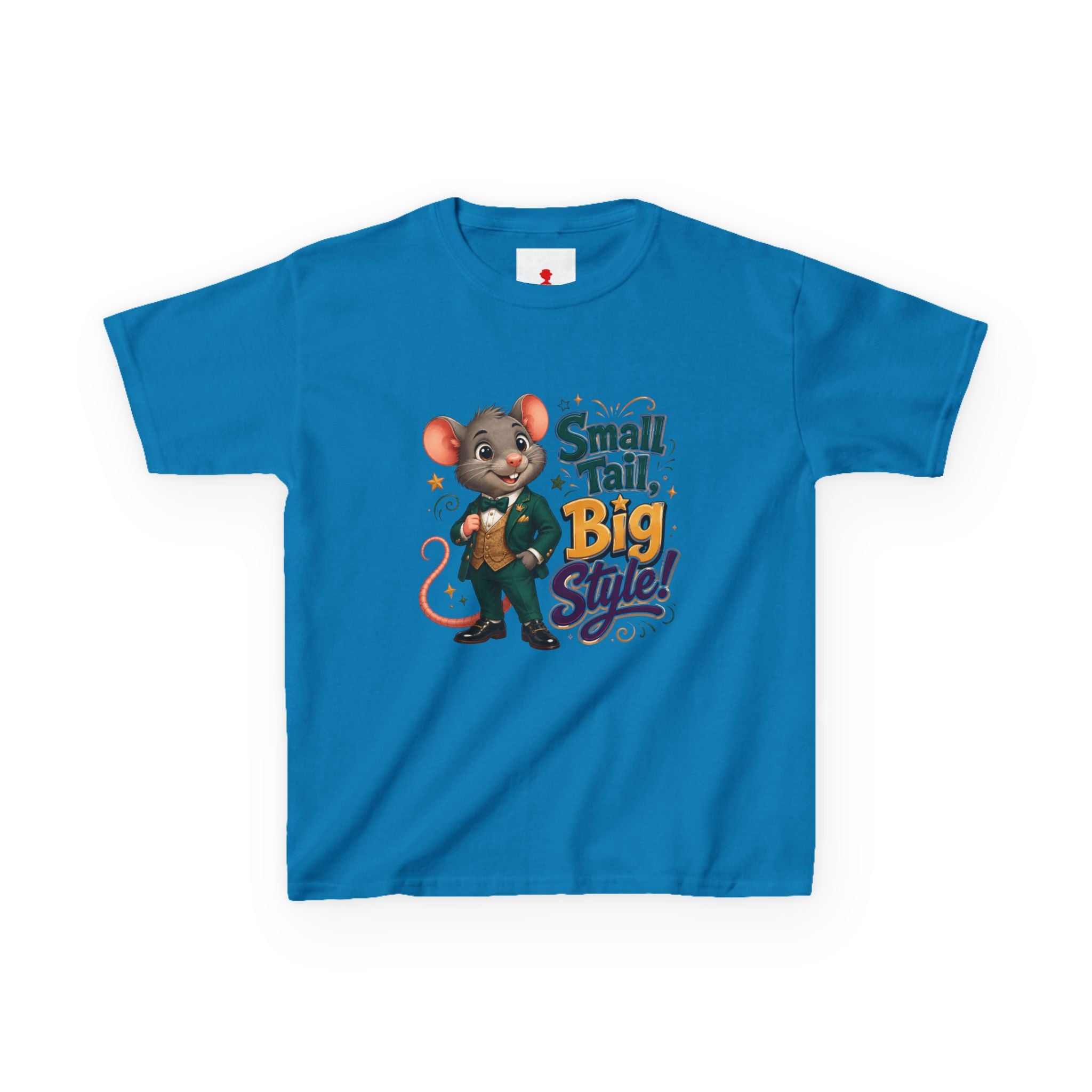 Kids T-Shirt — “Small Tail, Big Style!” Cartoon Mouse Graphic Tee