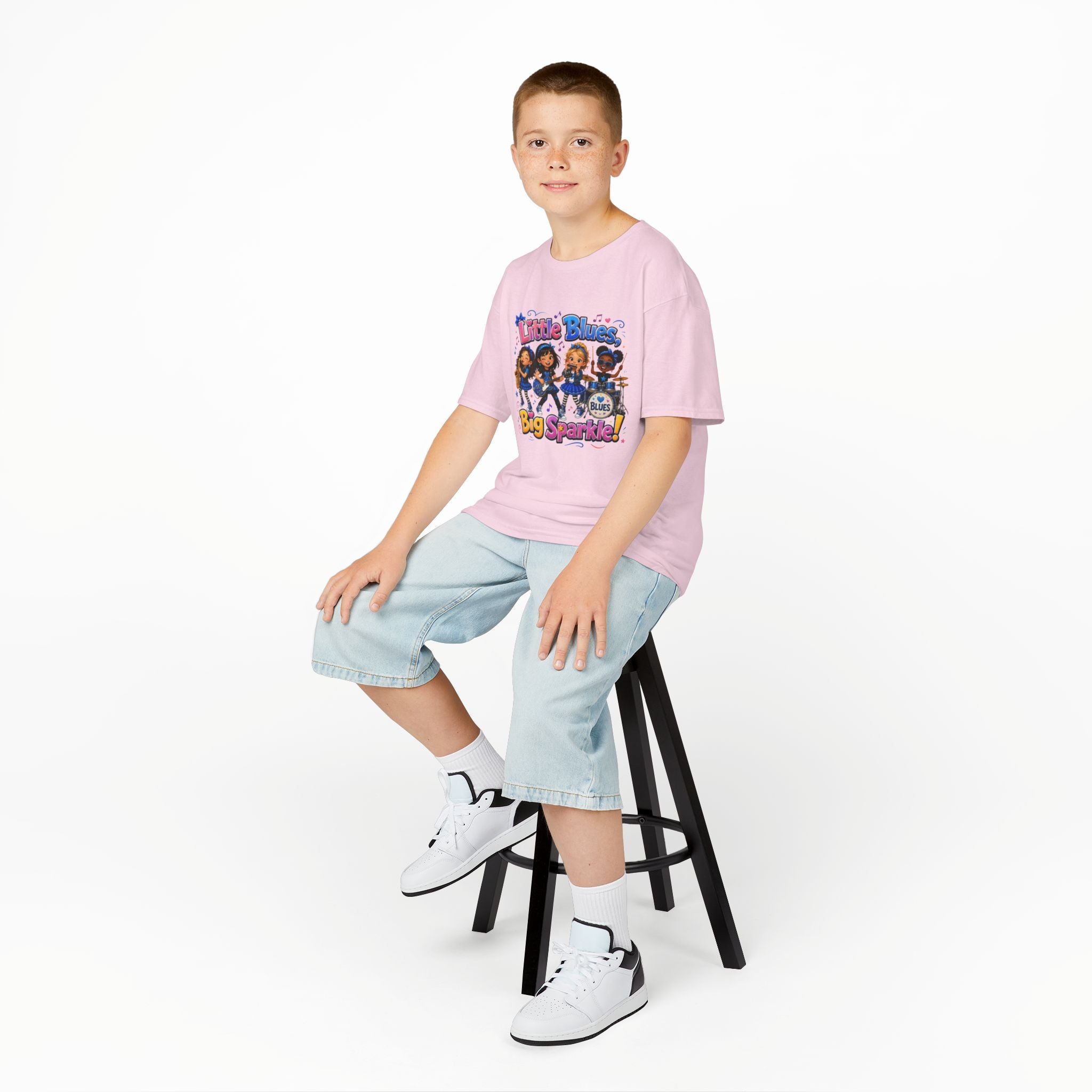 Kids Tee — "Little Blues Big Sparkle" Band Graphic