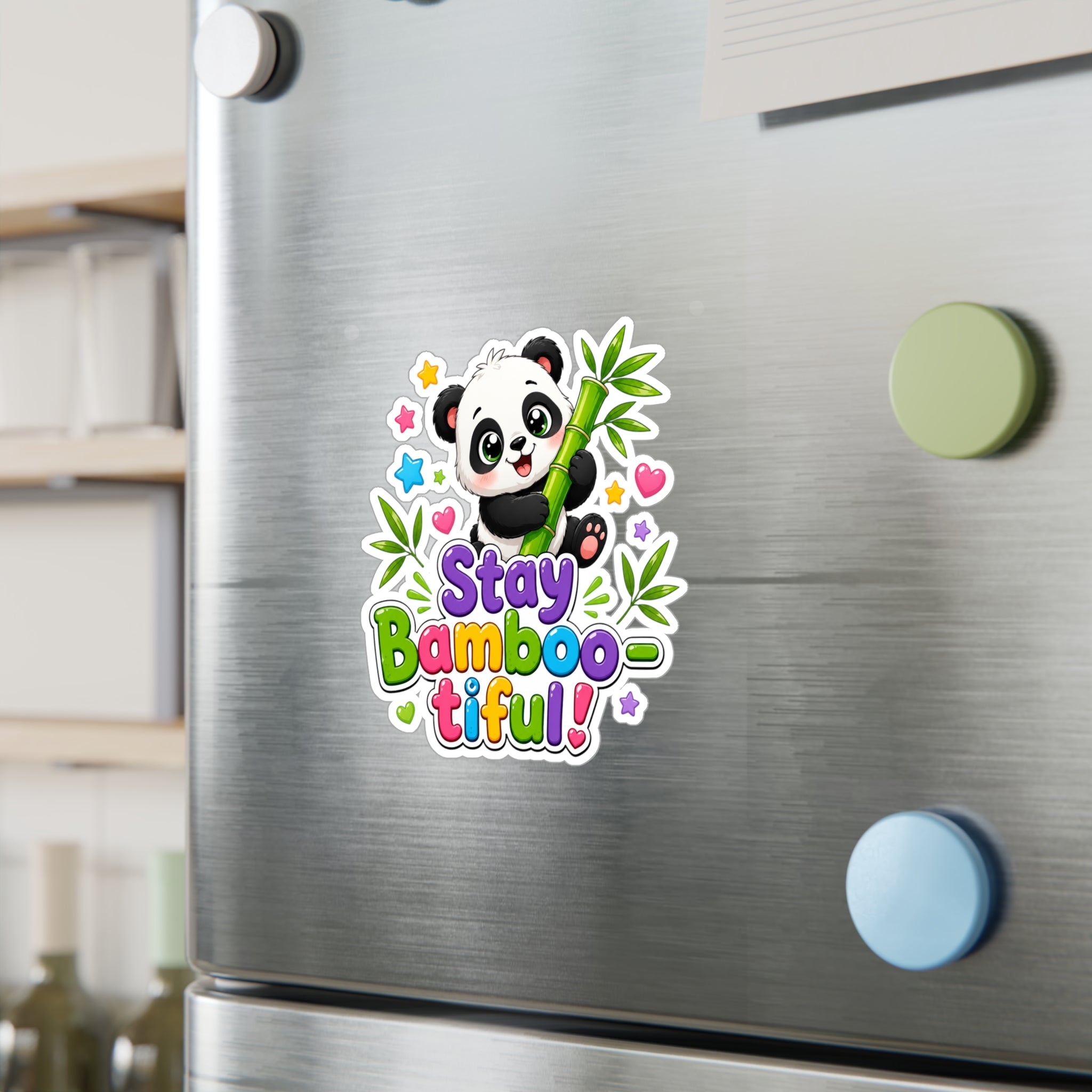 Stay Bamboo-tiful Panda Vinyl Sticker