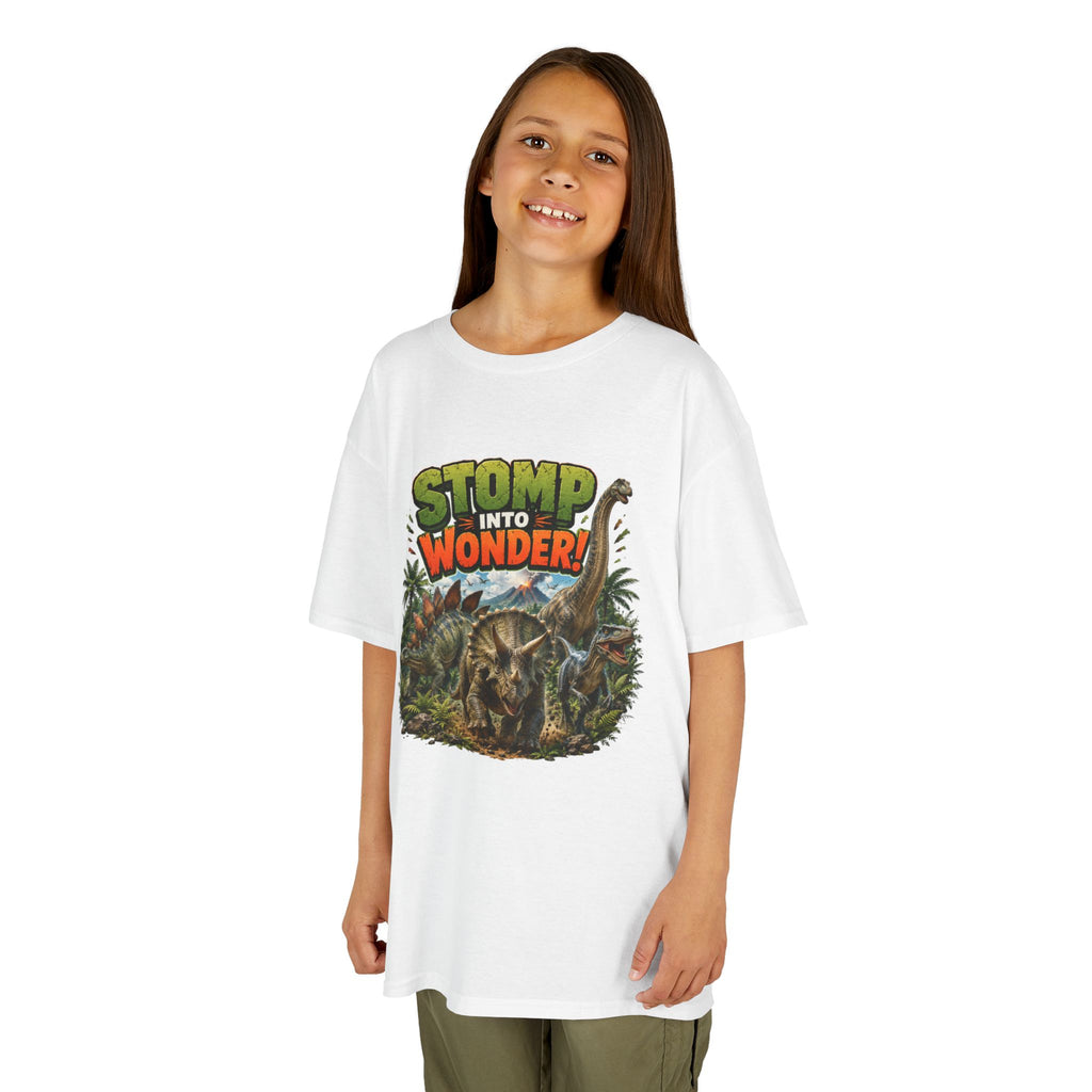 Kids T-Shirt - "Stomp Into Wonder" Dinosaur Graphic Tee