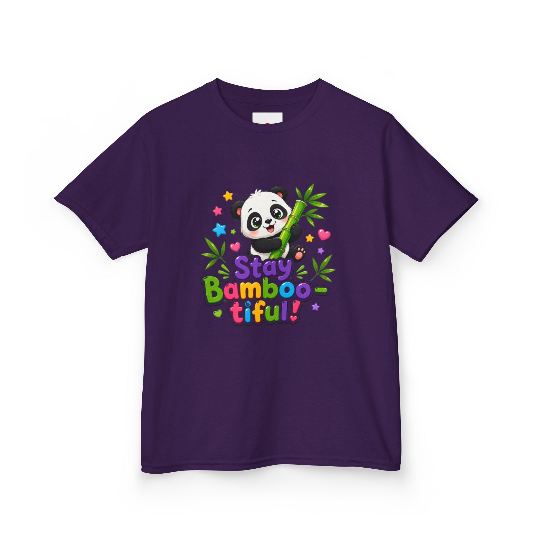 Kids Panda 'Stay Bambootiful!' T-Shirt — Cute Bamboo Forest Tee for Boys & Girls