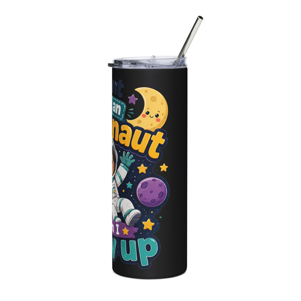 Space Explorer 20oz Stainless Tumbler — "I Want to Be an Astronaut When I Grow Up" Kids Travel Cup