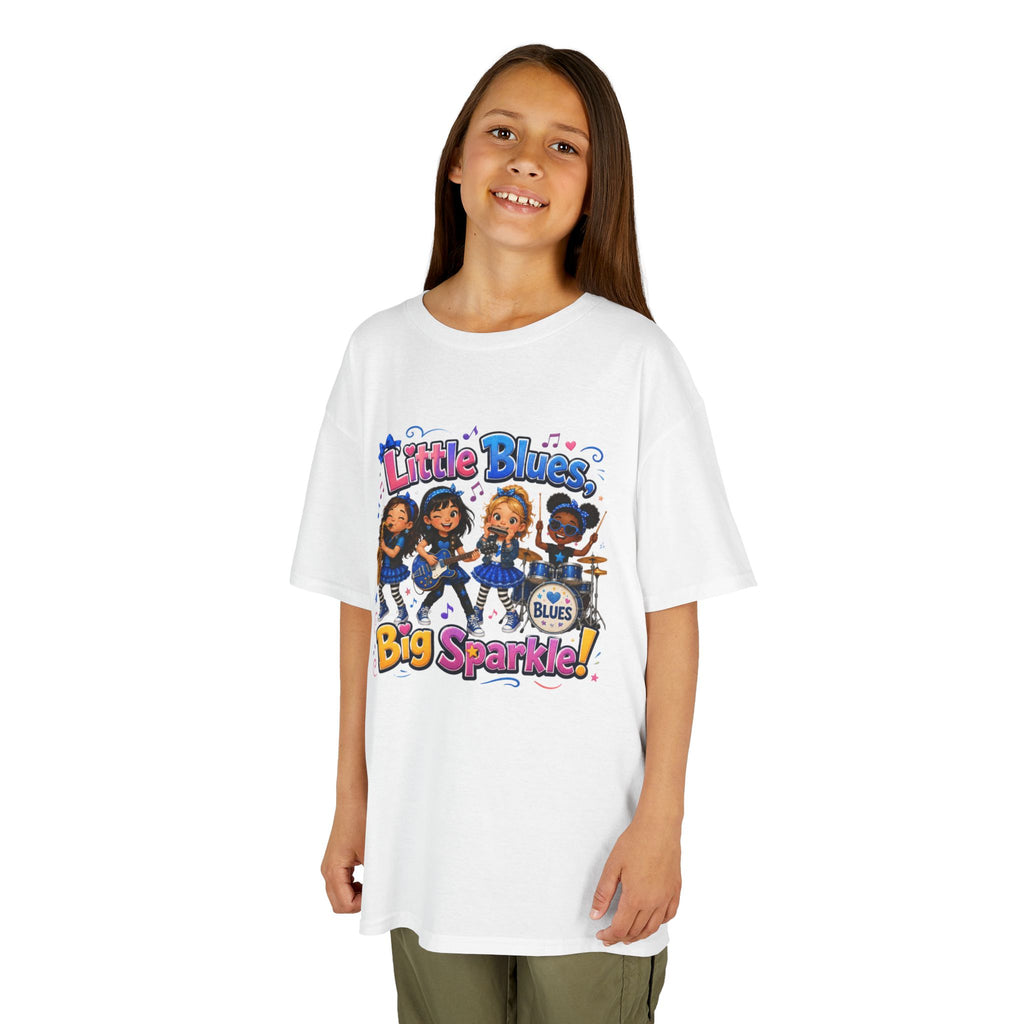 Kids Tee — "Little Blues Big Sparkle" Band Graphic