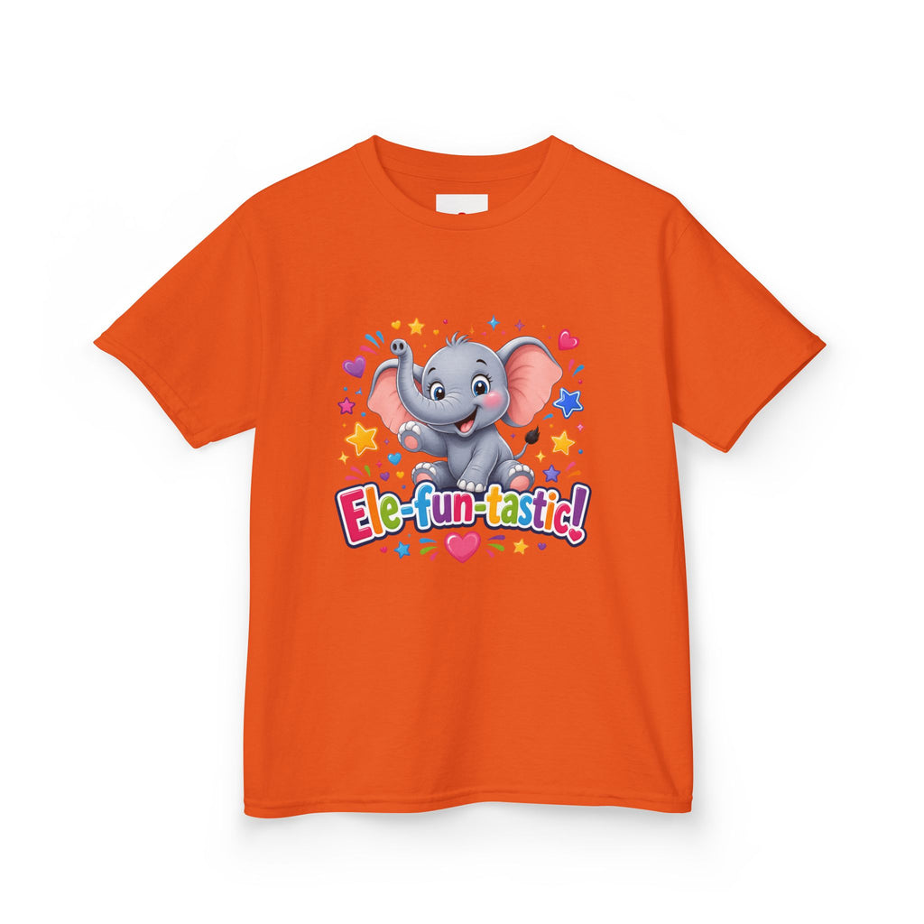 Kids T-Shirt — "Ele-fun-tastic!" Cute Elephant Graphic Tee for Toddlers, Birthday & Playtime