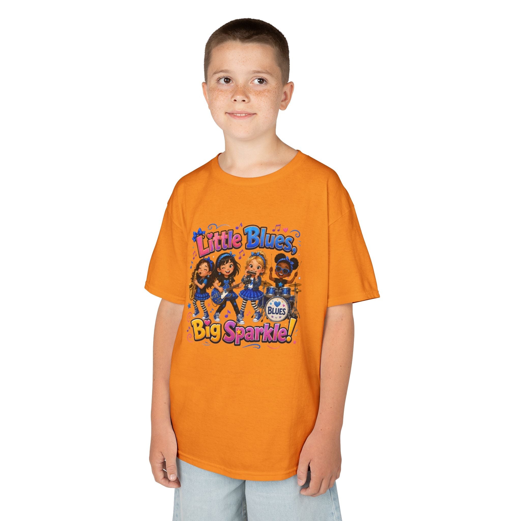 Kids Tee — "Little Blues Big Sparkle" Band Graphic