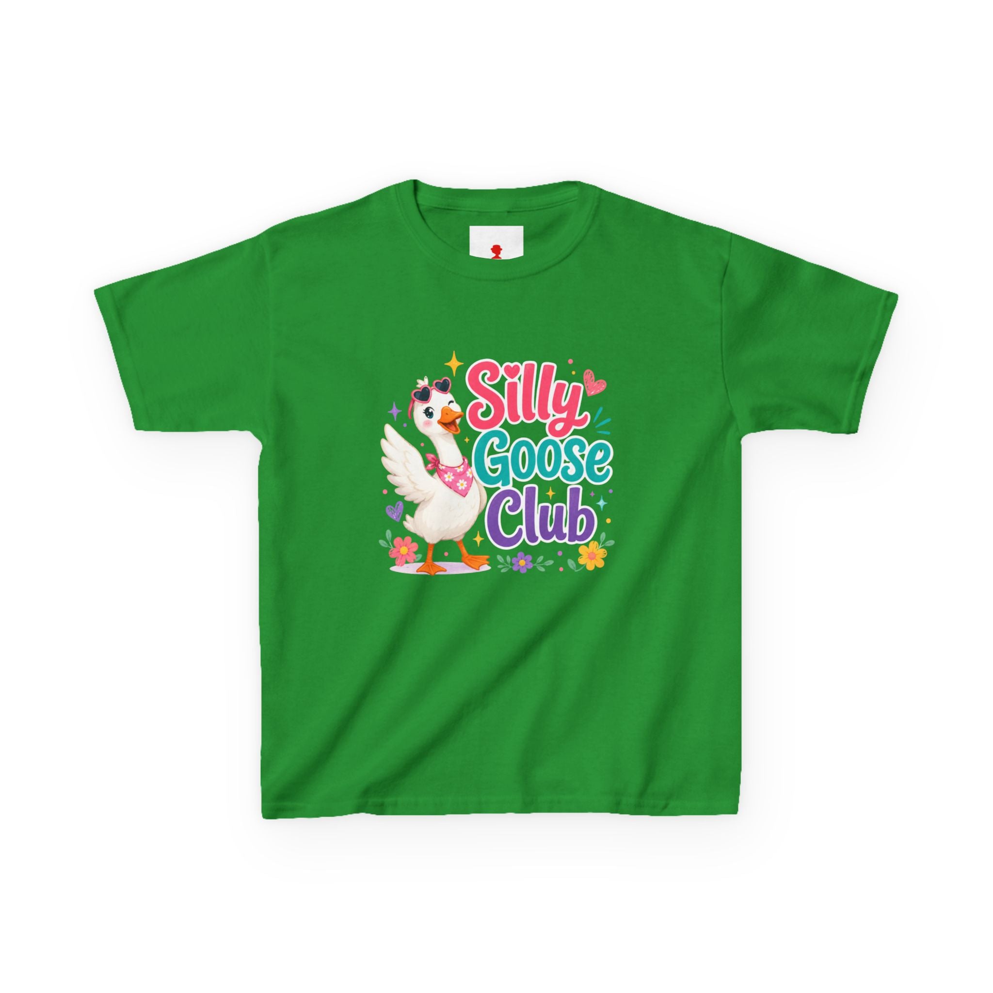 Kids T-Shirt — "Silly Goose Club" Cute Cartoon Goose Tee for Toddlers & Preschoolers