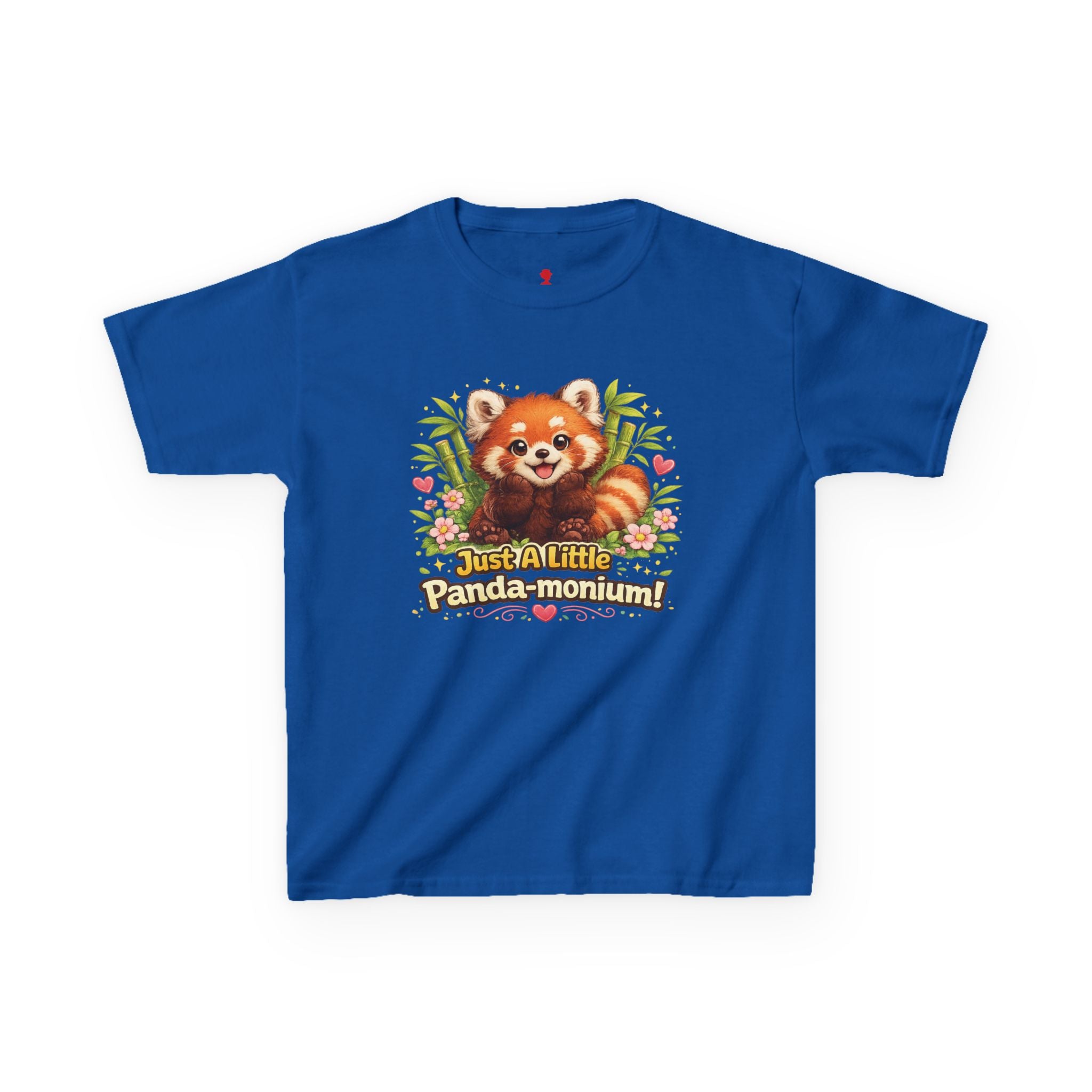Red Panda Illustration Kids T-Shirt | "Just A Little Panda-monium"