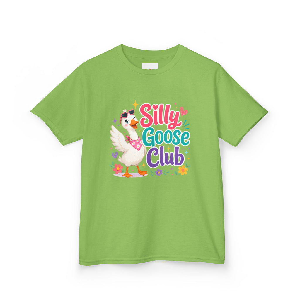 Kids T-Shirt — "Silly Goose Club" Cute Cartoon Goose Tee for Toddlers & Preschoolers
