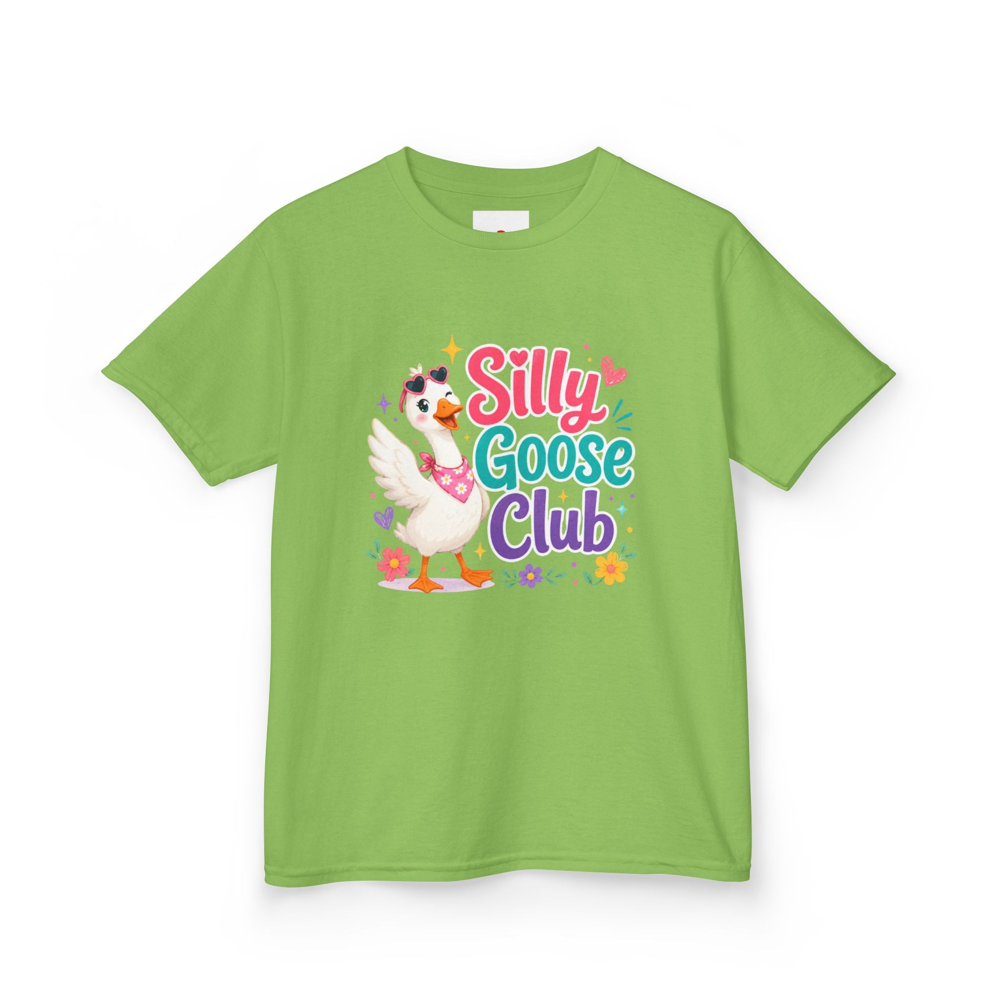 Kids T-Shirt — "Silly Goose Club" Cute Cartoon Goose Tee for Toddlers & Preschoolers