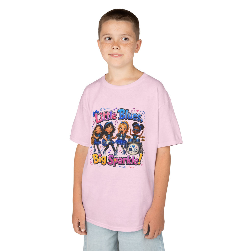 Kids Tee — "Little Blues Big Sparkle" Band Graphic