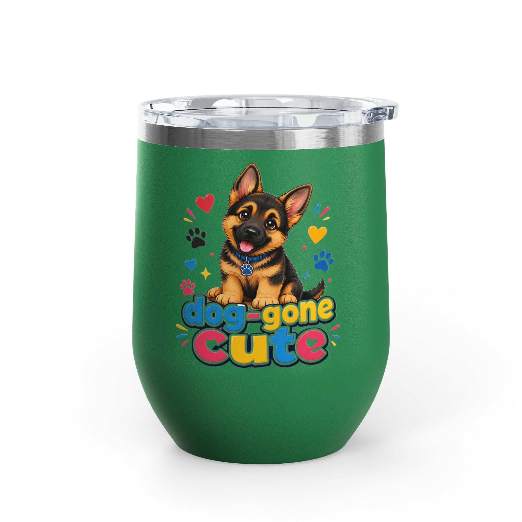 "Dog-Gone Cute" German Shepherd 12oz Insulated Cup