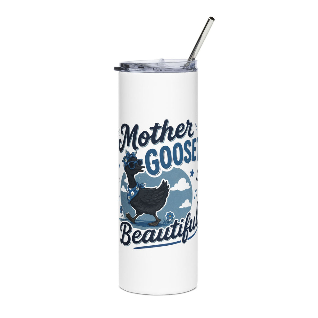 Mother Goose Stainless Steel Tumbler – 20oz Cute Retro Goose Drinkware