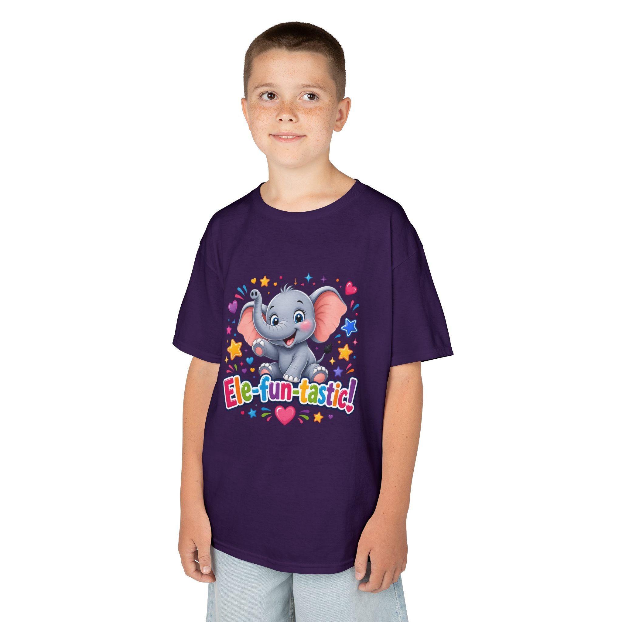 Kids T-Shirt — "Ele-fun-tastic!" Cute Elephant Graphic Tee for Toddlers, Birthday & Playtime