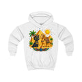 Egyptian Cats with Camel Kids Hoodie | Pyramid, Palm Trees, Sun