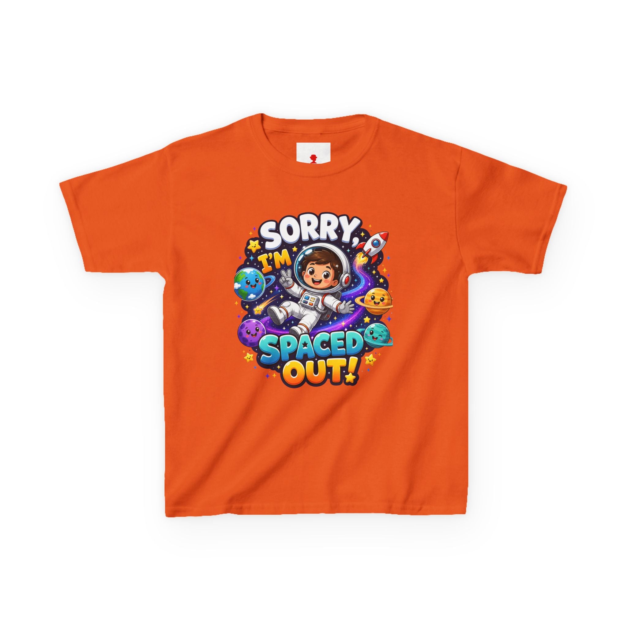 Spaced Out Kids T-Shirt — "Sorry I'm Spaced Out!" Cute Space Astronaut Tee