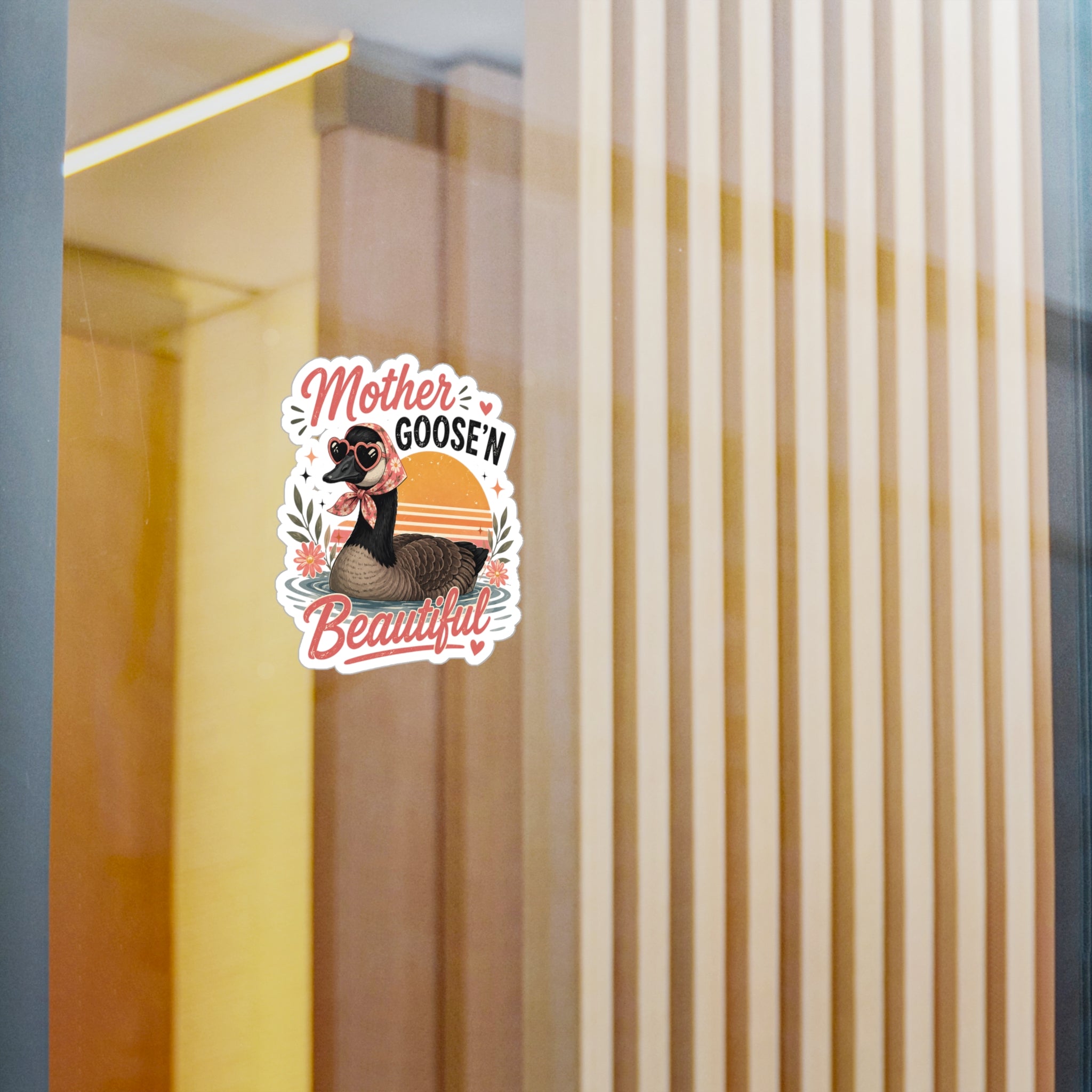 Mother Goose'n Beautiful Vinyl Sticker