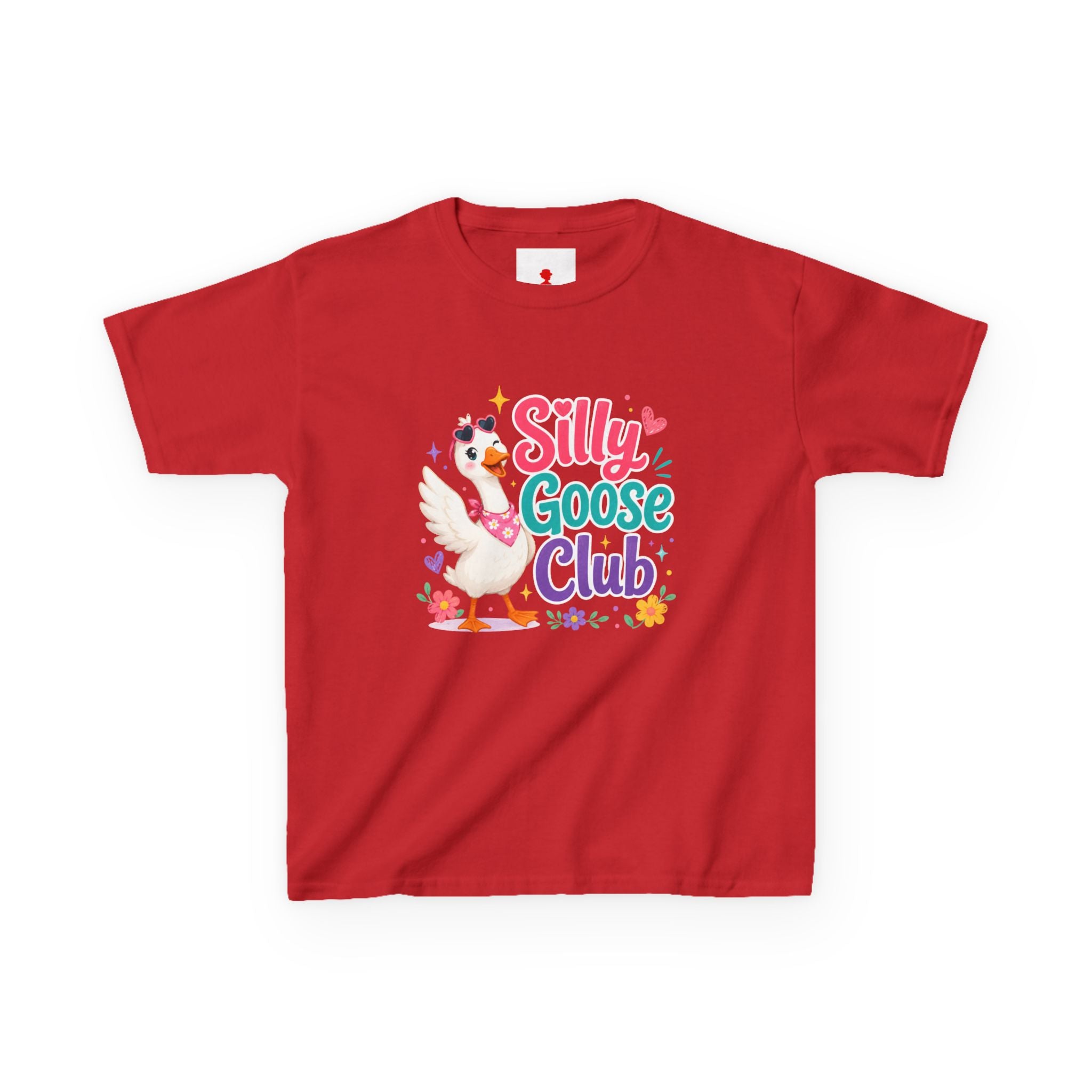 Kids T-Shirt — "Silly Goose Club" Cute Cartoon Goose Tee for Toddlers & Preschoolers