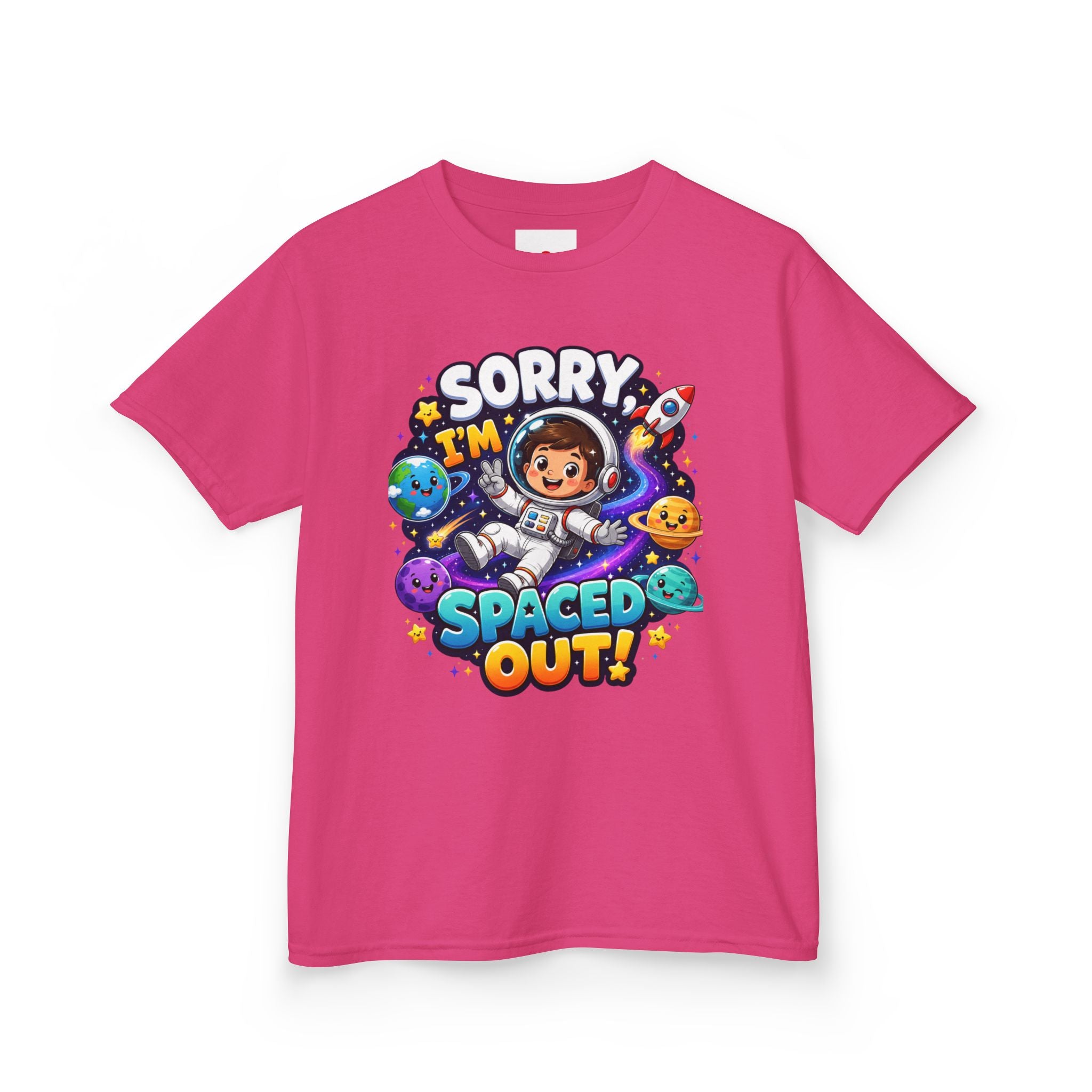 Spaced Out Kids T-Shirt — "Sorry I'm Spaced Out!" Cute Space Astronaut Tee