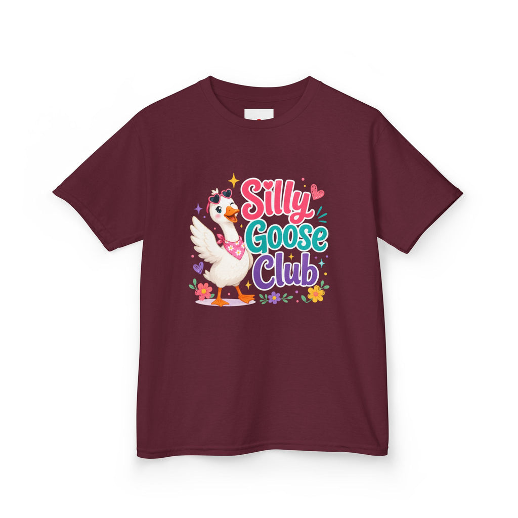 Kids T-Shirt — "Silly Goose Club" Cute Cartoon Goose Tee for Toddlers & Preschoolers