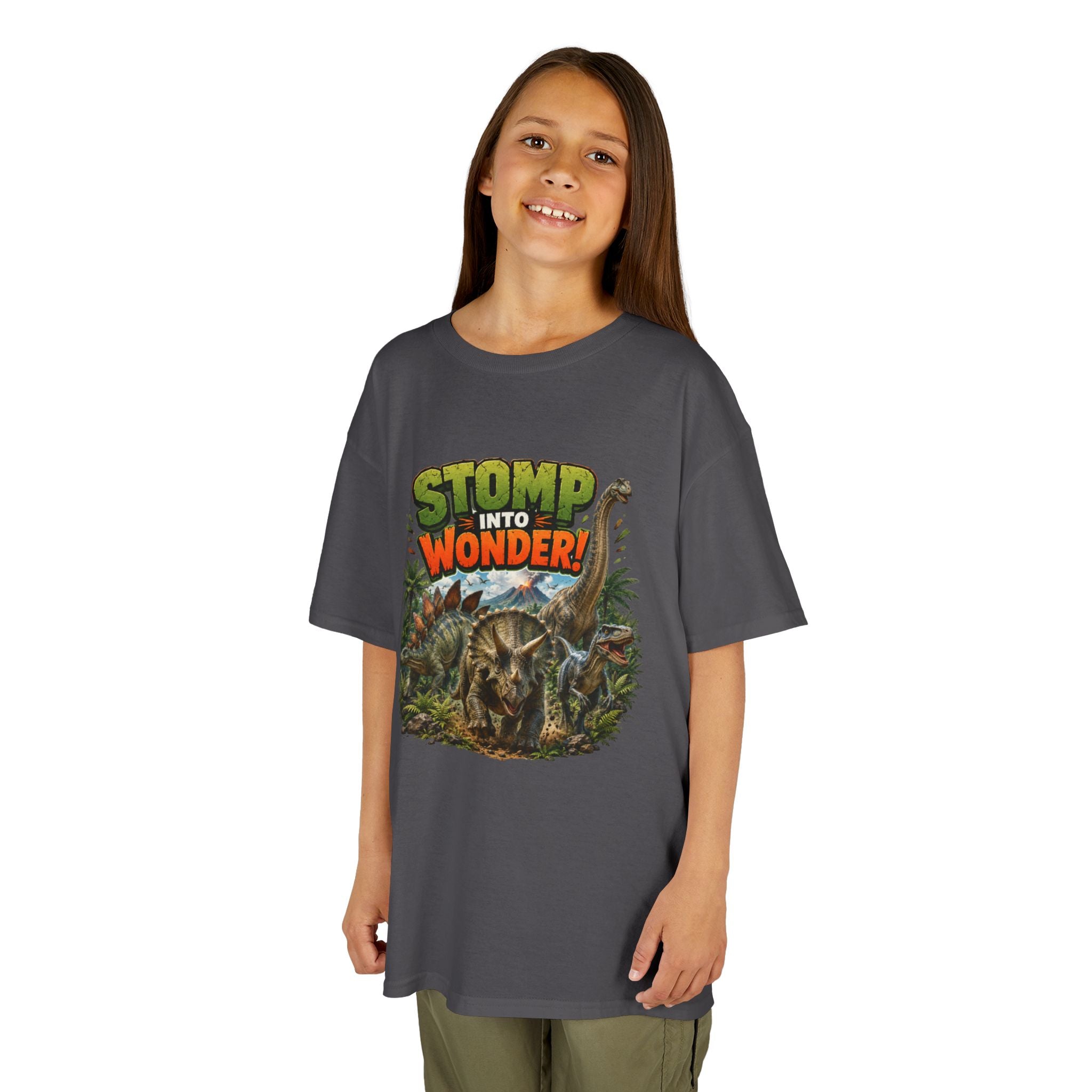 Kids T-Shirt - "Stomp Into Wonder" Dinosaur Graphic Tee