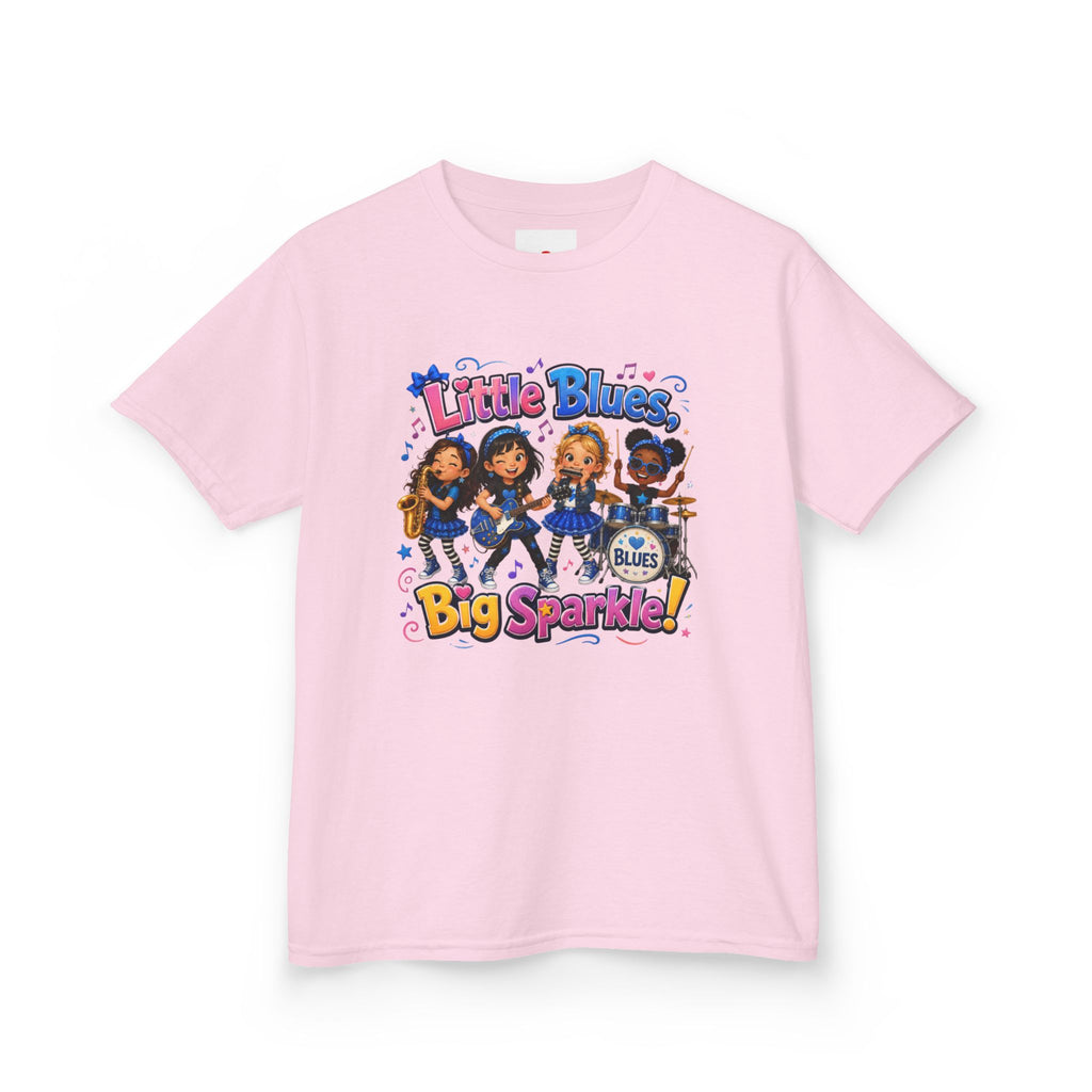 Kids Tee — "Little Blues Big Sparkle" Band Graphic