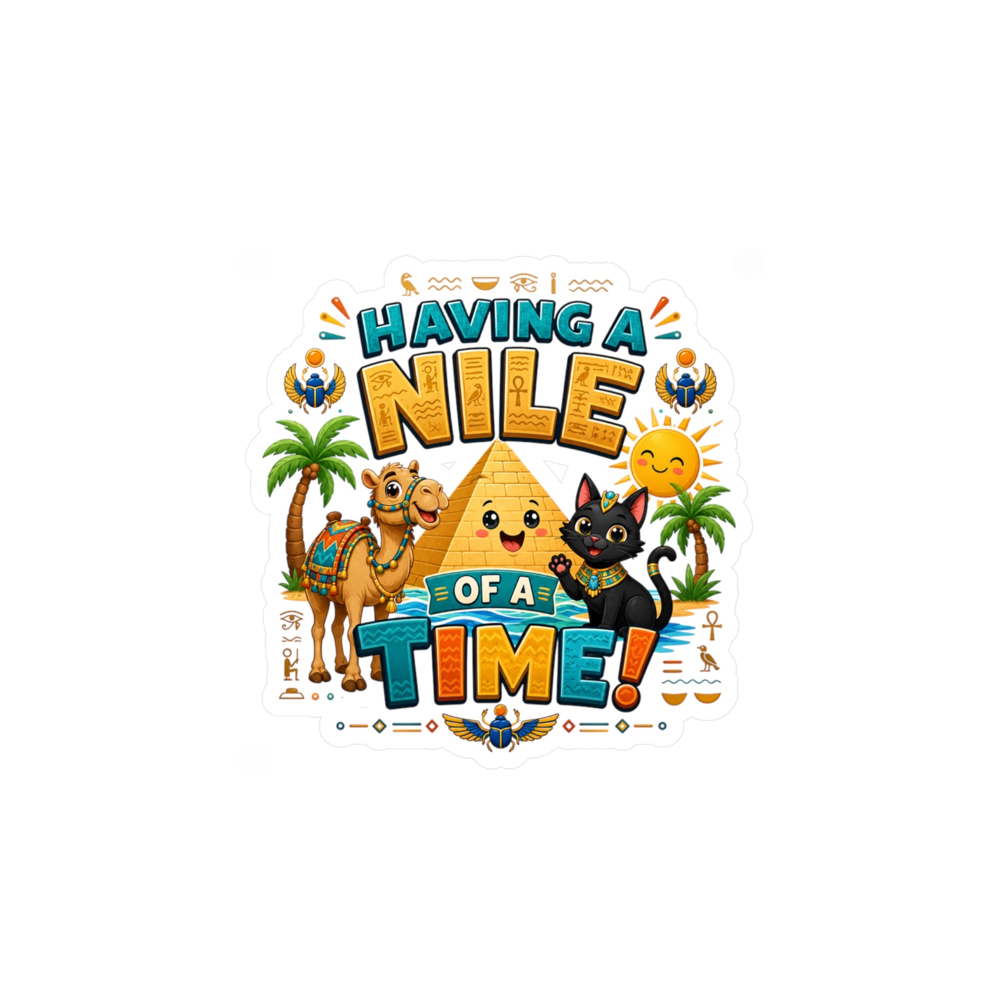 Having a Nile of a Time Sticker | Kiss-Cut Vinyl Decal