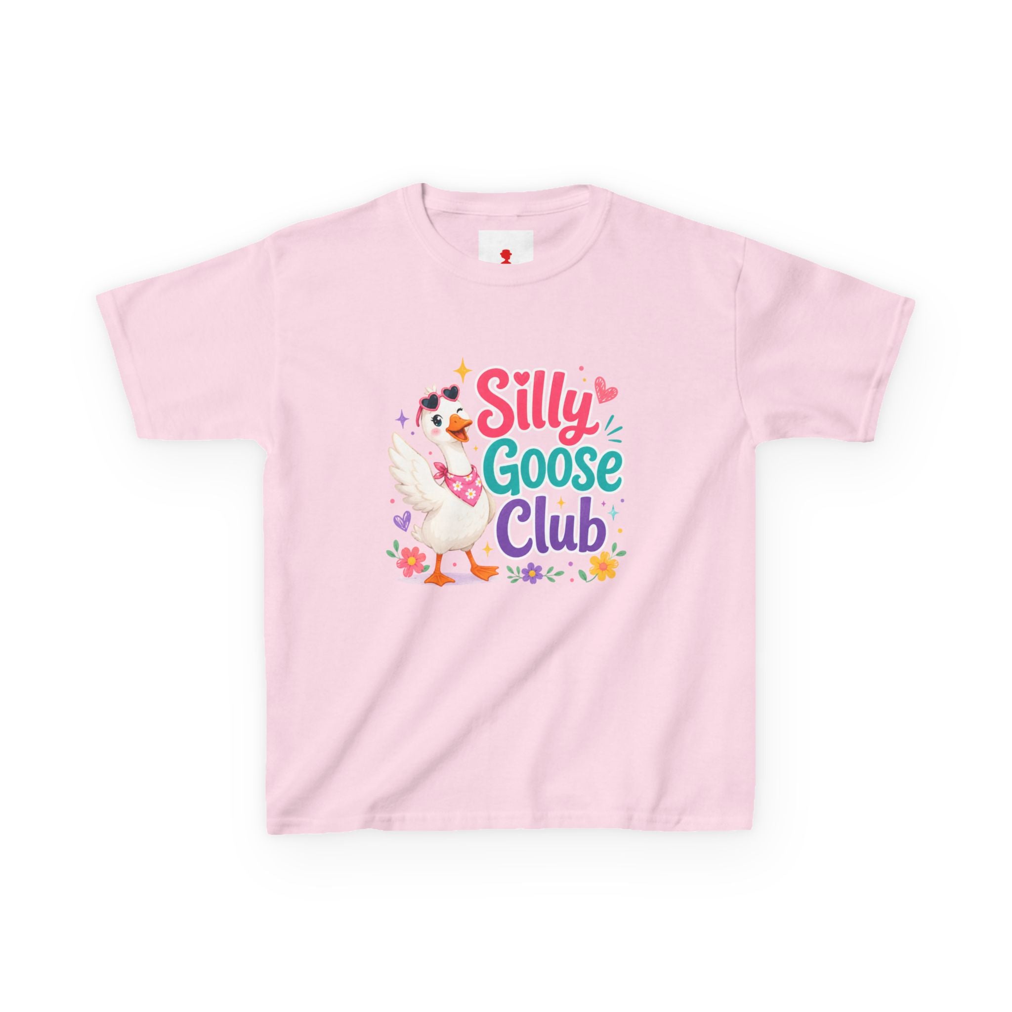 Kids T-Shirt — "Silly Goose Club" Cute Cartoon Goose Tee for Toddlers & Preschoolers