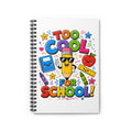 Too Cool for School Spiral Notebook | Cute Pencil Illustration
