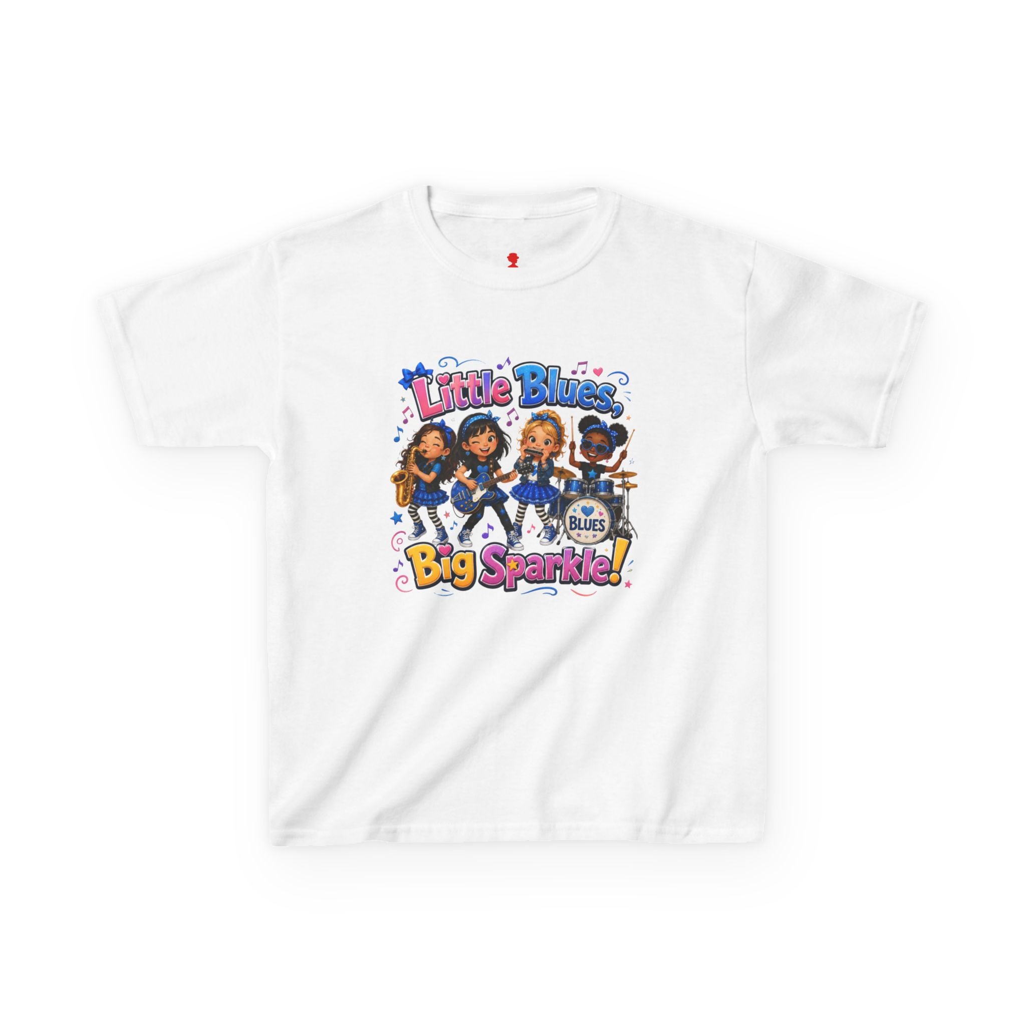 Kids Tee — "Little Blues Big Sparkle" Band Graphic
