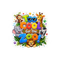 Too Cool for the Zoo! Kids Animal Vinyl Sticker — Kiss-Cut Decal