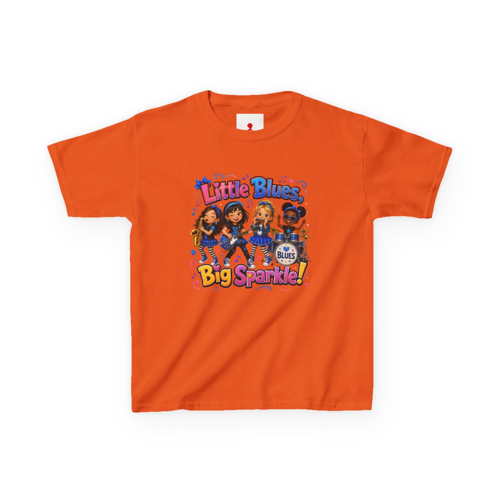 Kids Tee — "Little Blues Big Sparkle" Band Graphic
